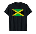Made Jamaica Jamaican Flag Gift T-Shirt - Custom Art Print Men Women - T-Shirt, Sweatshirt, Hoodie