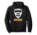 Bearded Inked And Awesome Bearded Hoodie - Streetwear Style Men Women - T-Shirt, Sweatshirt, Hoodie