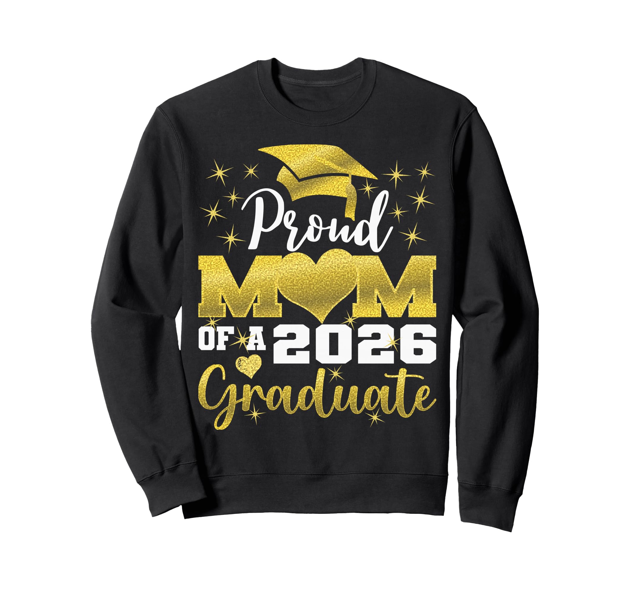 Super Proud Mom 2026 Graduate Sweatshirt - Custom Art Print for Adults - T-Shirt, Sweatshirt, Hoodie
