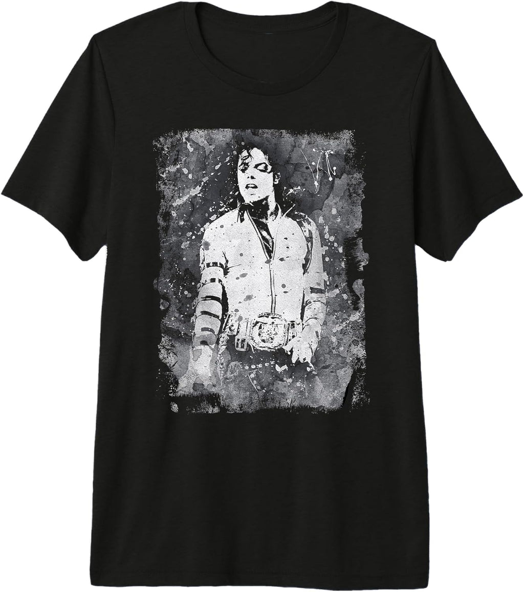 Michael Jackson Bad World Tour 1988 Black and White - Adult & Kids T-Shirts, Sweatshirts & Hoodies apparel design preview 1