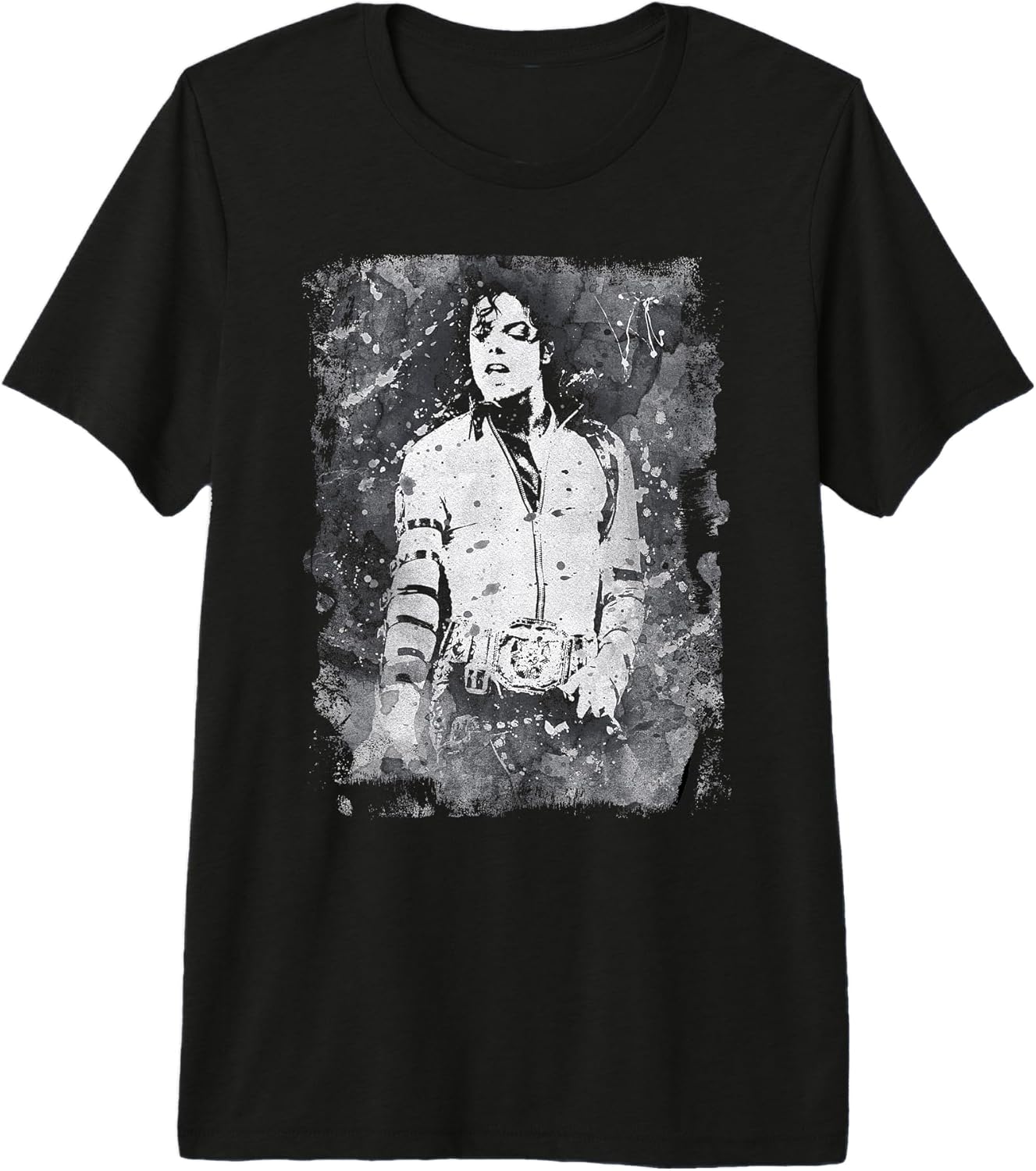 Michael Jackson Bad World Tour 1988 Black and White - Adult & Kids T-Shirts, Sweatshirts & Hoodies apparel design preview 1