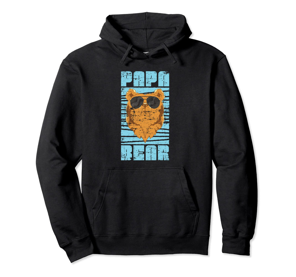 Funny Bear Daddy Fathers Day Animal Hoodie - Aesthetic Graphic Men Women - T-Shirt, Sweatshirt, Hoodie