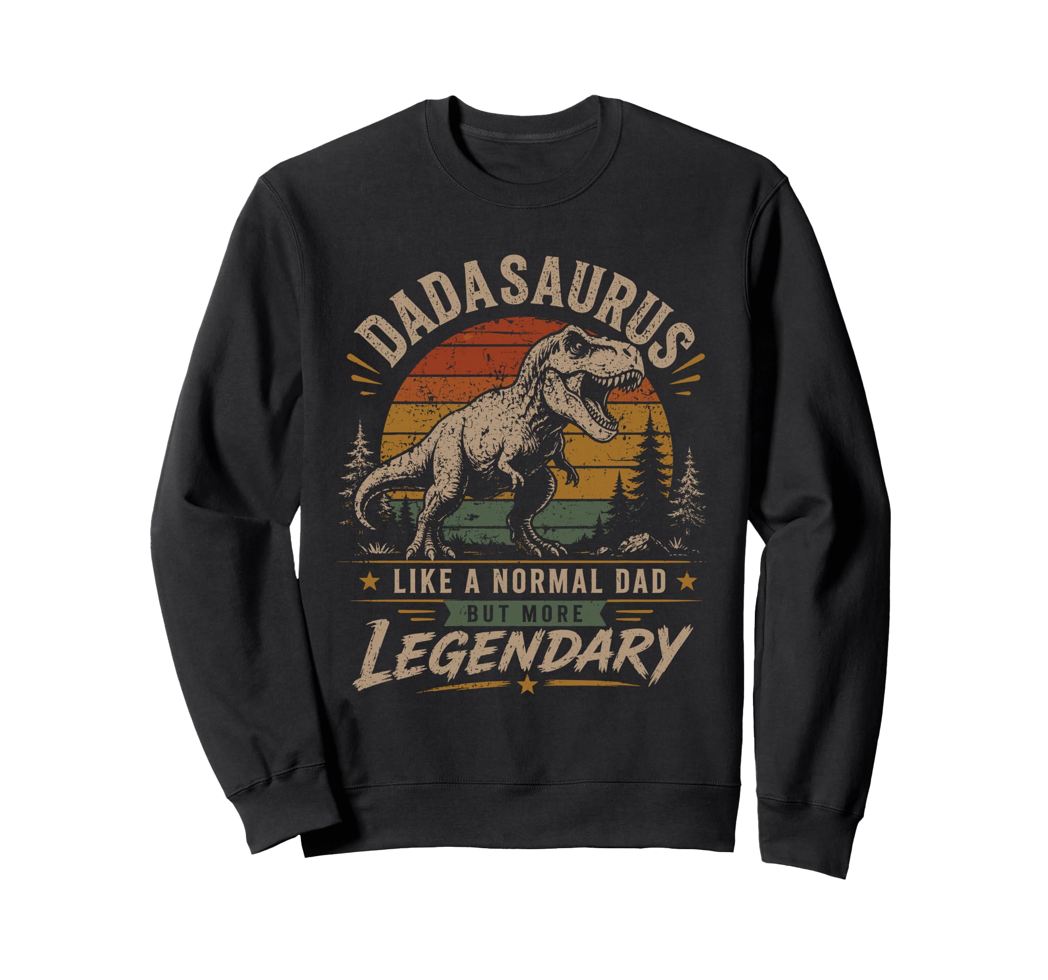 Dadasaurus T Rex Funny Dad Dinosaur Sweatshirt - Minimalist Print Unisex - T-Shirt, Sweatshirt, Hoodie