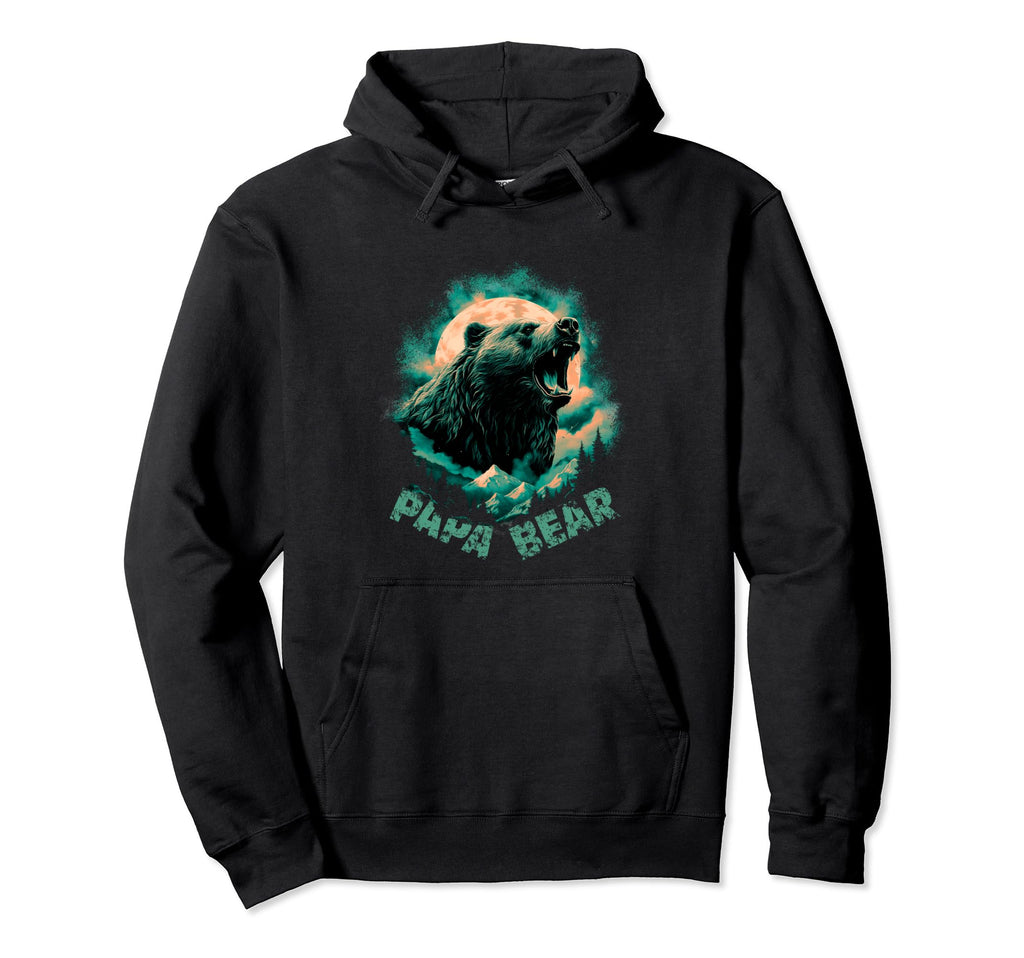 Papa Daddy Bear Protector Husband Hoodie - Minimalist Print Men Women - T-Shirt, Sweatshirt, Hoodie