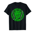 Funny Tennis Tennis Coach Word Cloud T-Shirt - Fun Novelty Design Unisex - T-Shirt, Sweatshirt, Hoodie