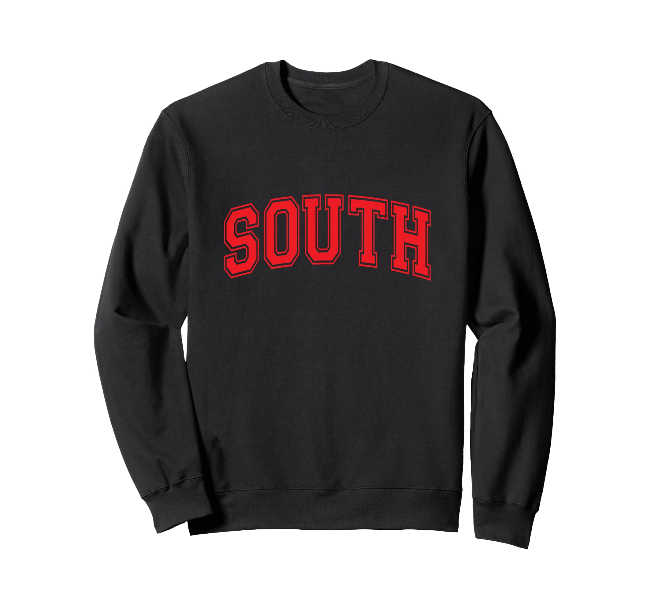 Red South Team Colors Spirit Sweatshirt - Casual Everyday Wear for Adults - T-Shirt, Sweatshirt, Hoodie