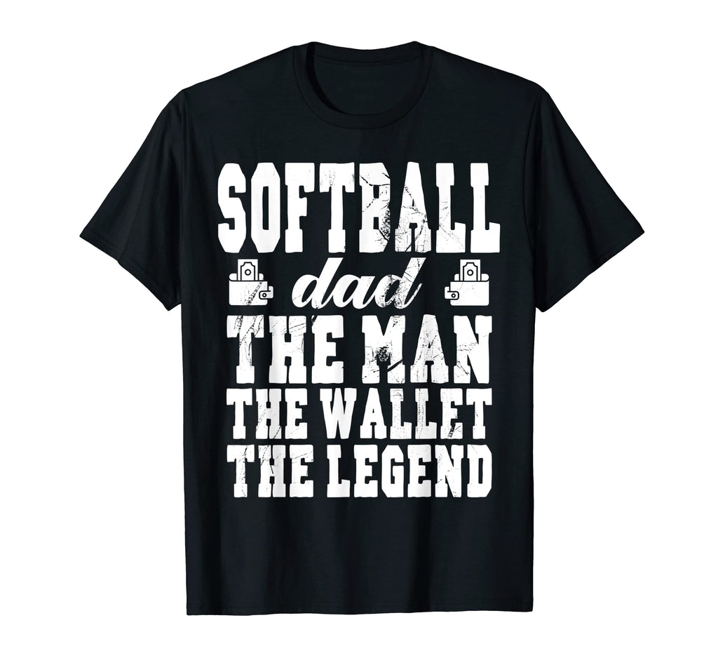 Mens Funny Softball Dad Wallet Legend T-Shirt - Novelty Apparel Unisex - T-Shirt, Sweatshirt, Hoodie