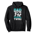 Dad Birthday Twins Celebrate Twin Father Hoodie - Trendy Graphic Unisex - T-Shirt, Sweatshirt, Hoodie