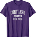 Cortland NY Retro - Adult & Kids T-Shirts, Sweatshirts & Hoodies apparel design preview 1