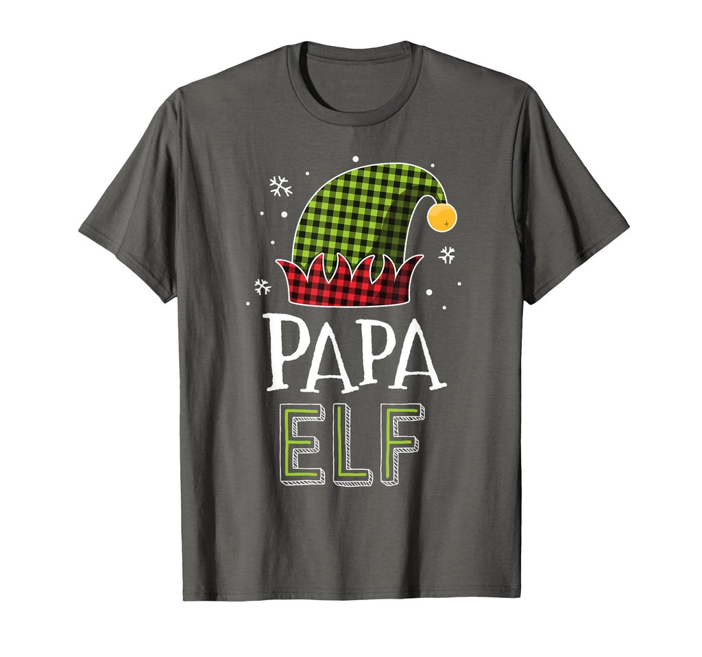 Papa Elf Plaid Dad Matching Family Elves T-Shirt - Graphic Print Men Women - T-Shirt, Sweatshirt, Hoodie
