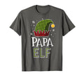 Papa Elf Plaid Dad Matching Family Elves T-Shirt - Graphic Print Men Women - T-Shirt, Sweatshirt, Hoodie