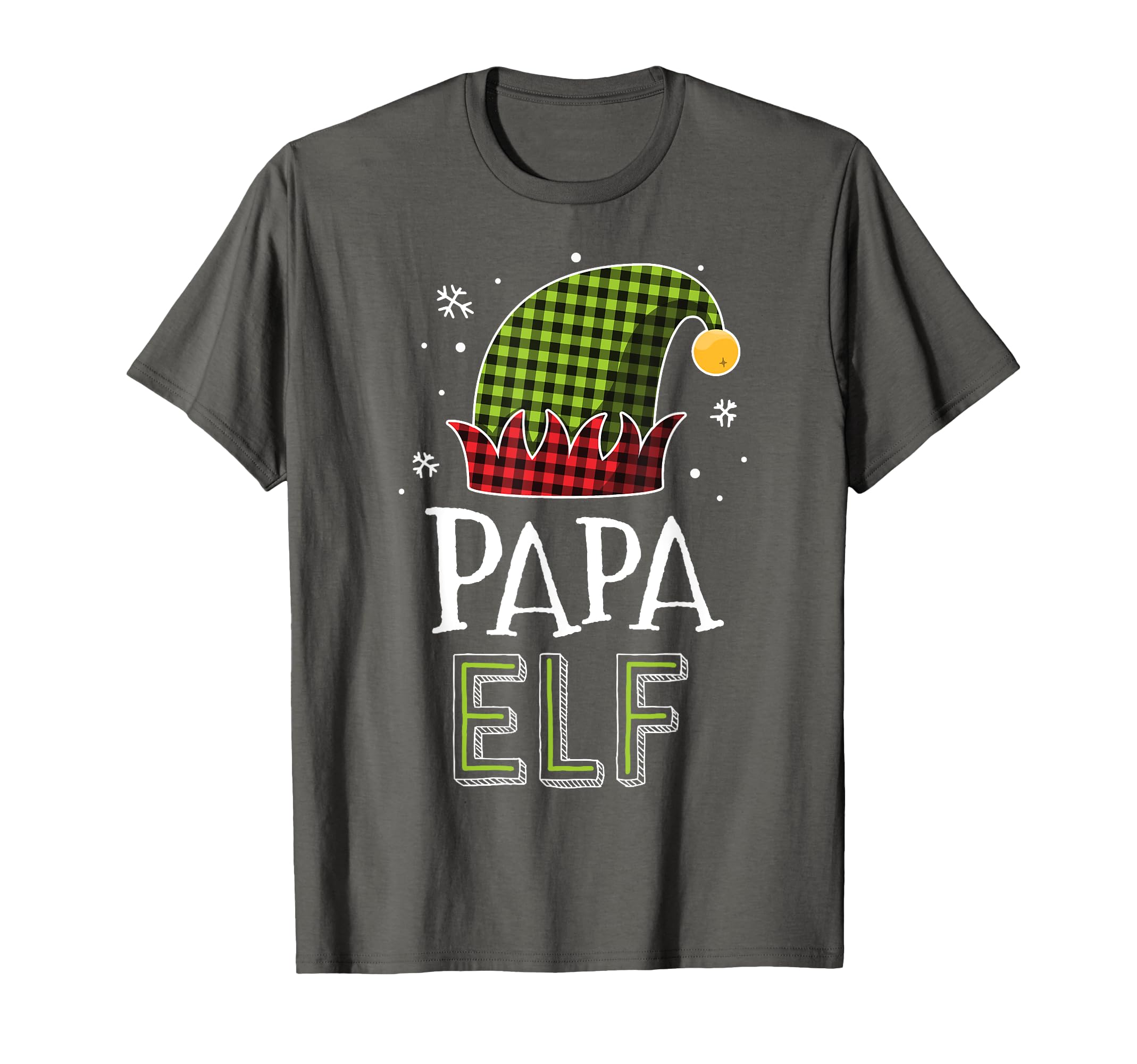 Papa Elf Plaid Dad Matching Family Elves T-Shirt - Graphic Print Men Women - T-Shirt, Sweatshirt, Hoodie