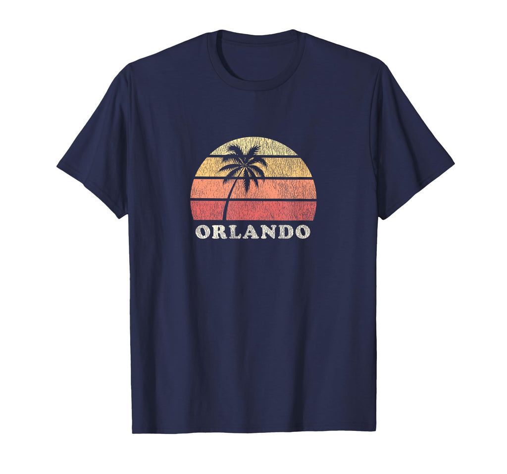 Orlando Fl 70S Throwback T-Shirt - Custom Art Print Men Women - T-Shirt, Sweatshirt, Hoodie