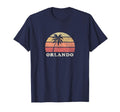Orlando Fl 70S Throwback T-Shirt - Custom Art Print Men Women - T-Shirt, Sweatshirt, Hoodie