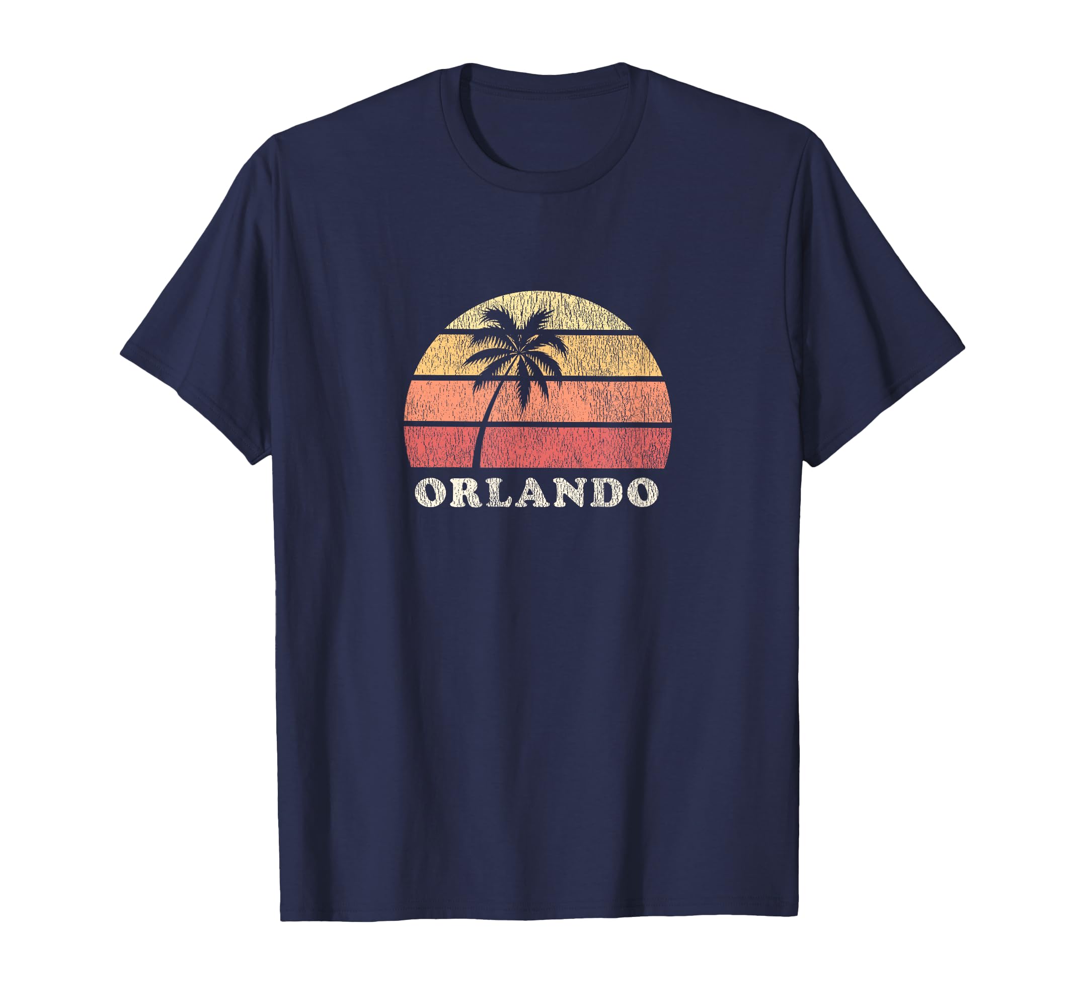 Orlando Fl 70S Throwback T-Shirt - Custom Art Print Men Women - T-Shirt, Sweatshirt, Hoodie