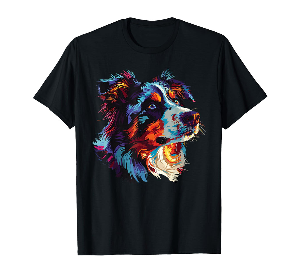 Watercolour Colourful Australian T-Shirt - Fun Novelty Design Men Women - T-Shirt, Sweatshirt, Hoodie