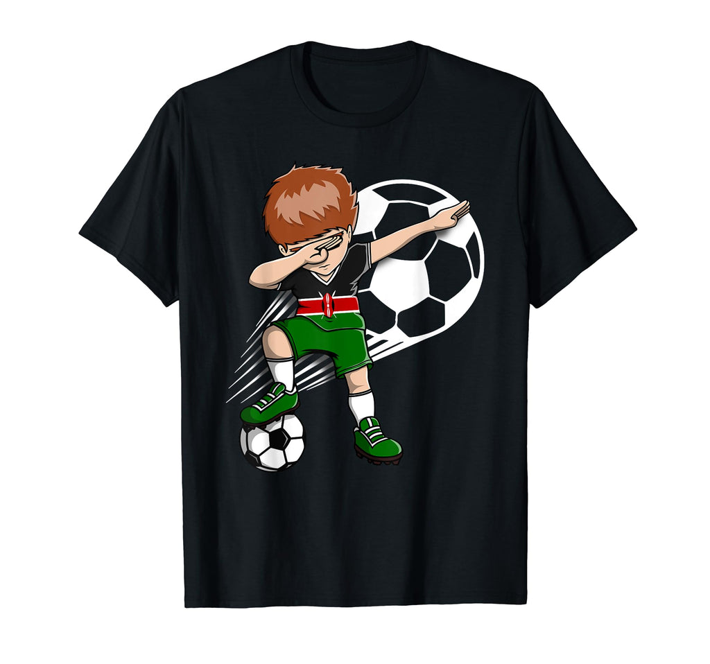 Dabbing Soccer Kenya Jersey Kenyan T-Shirt - Novelty Apparel for Adults - T-Shirt, Sweatshirt, Hoodie