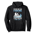 Father Son Fishing Partners Dad Son Hoodie - Fun Novelty Design for Adults - T-Shirt, Sweatshirt, Hoodie