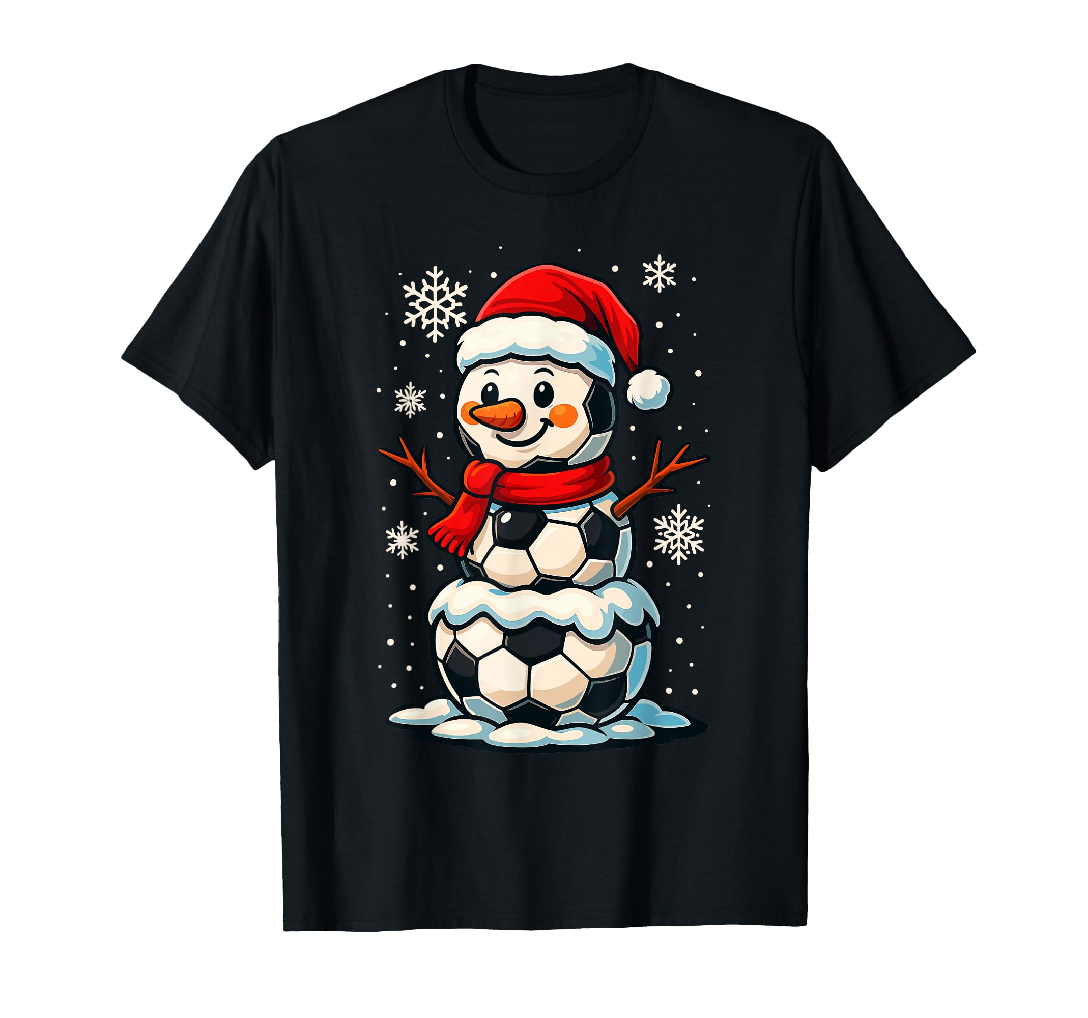 Soccer Teenage Pajamas Soccer Snowman T-Shirt - Unique Graphic Unisex - T-Shirt, Sweatshirt, Hoodie