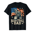 Basketball American Flag Basketball T-Shirt - Minimalist Print Men Women - T-Shirt, Sweatshirt, Hoodie