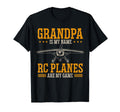 Grandpa Is My Name Rc Plane Radio T-Shirt - Aesthetic Graphic Men Women - T-Shirt, Sweatshirt, Hoodie