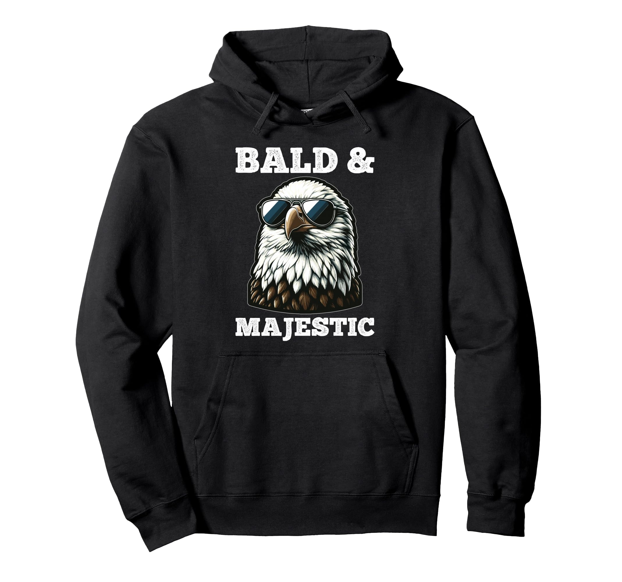 Bald Majestic Sexy Bald Guy Funny Dad Hoodie - Graphic Print for Adults - T-Shirt, Sweatshirt, Hoodie