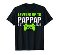 Mens Leveled Up To Pap Pap Est 2023 T-Shirt - Novelty Apparel Men Women - T-Shirt, Sweatshirt, Hoodie
