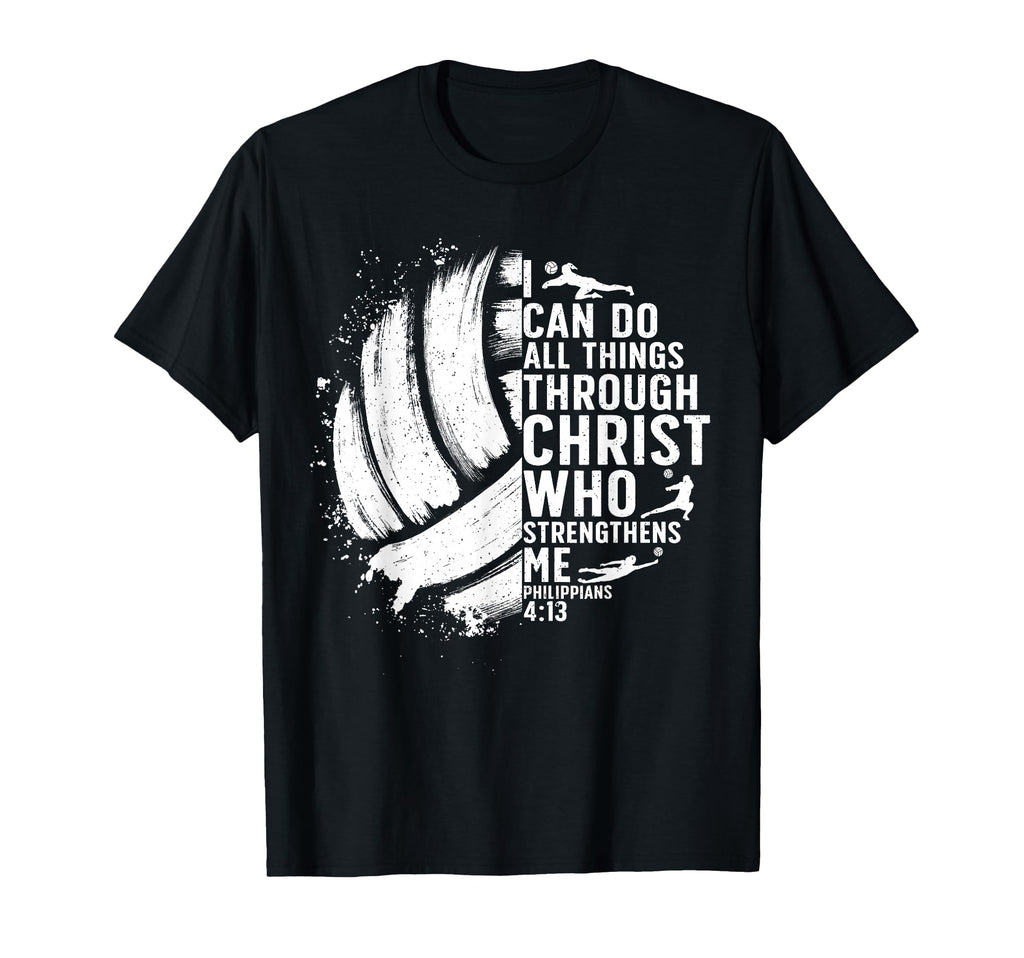 Funny Volleyball Christian T-Shirt - Custom Art Print Men Women - T-Shirt, Sweatshirt, Hoodie