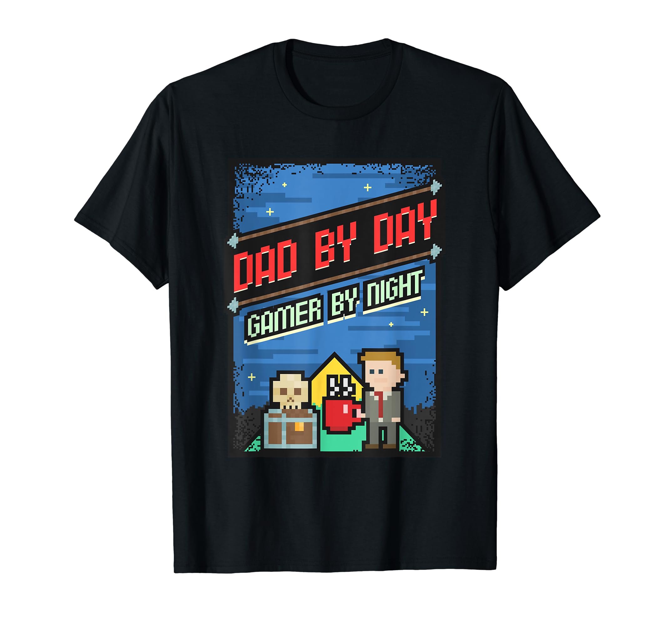 8 Bit Video Games Gamer Dads T-Shirt - Minimalist Print for Adults - T-Shirt, Sweatshirt, Hoodie