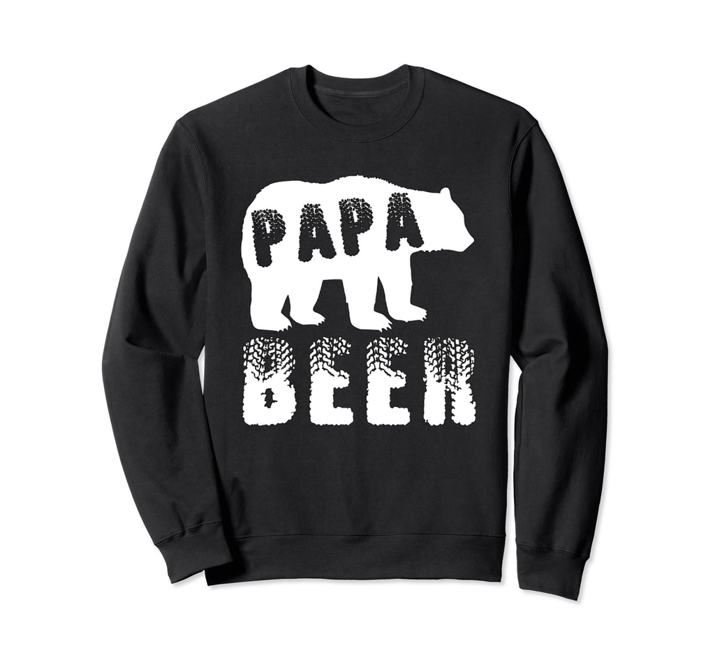 Papa Beer Bear Best Dad Funny Dad Sweatshirt - Novelty Apparel for Adults - T-Shirt, Sweatshirt, Hoodie