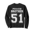 Number 51 Custom Proud Soccer Sweatshirt - Unique Graphic for Adults - T-Shirt, Sweatshirt, Hoodie
