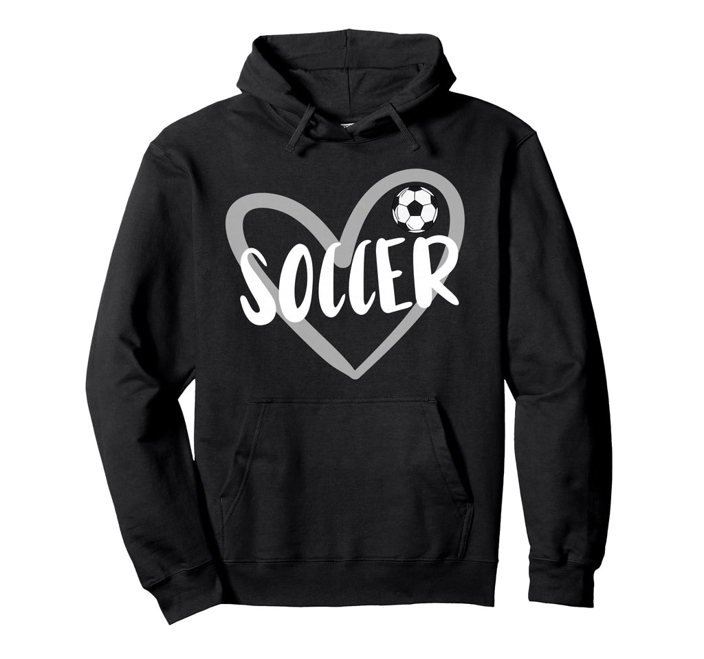 Soccer Heart Hoodie - Casual Everyday Wear for Adults - T-Shirt, Sweatshirt, Hoodie