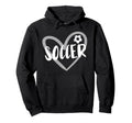 Soccer Heart Hoodie - Casual Everyday Wear for Adults - T-Shirt, Sweatshirt, Hoodie