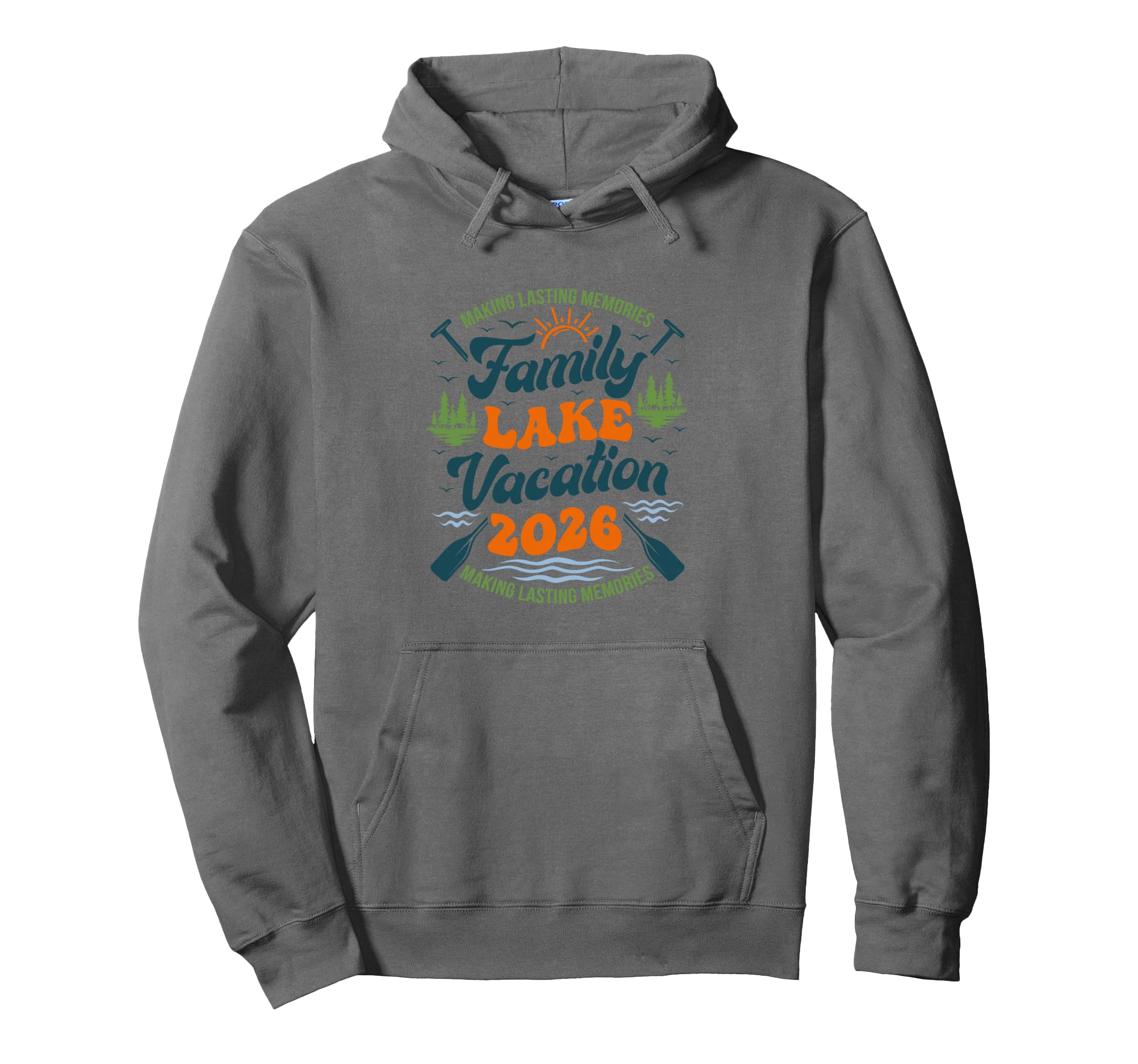 Family Lake Vacation 2026 Family Hoodie - Fun Novelty Design for Adults - T-Shirt, Sweatshirt, Hoodie