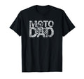 Moto Dad Dirt Bike Jersey Distressed T-Shirt - Graphic Print for Adults - T-Shirt, Sweatshirt, Hoodie
