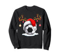 Soccer Sports Lover Reindeer Sweatshirt - Casual Everyday Wear for Adults - T-Shirt, Sweatshirt, Hoodie