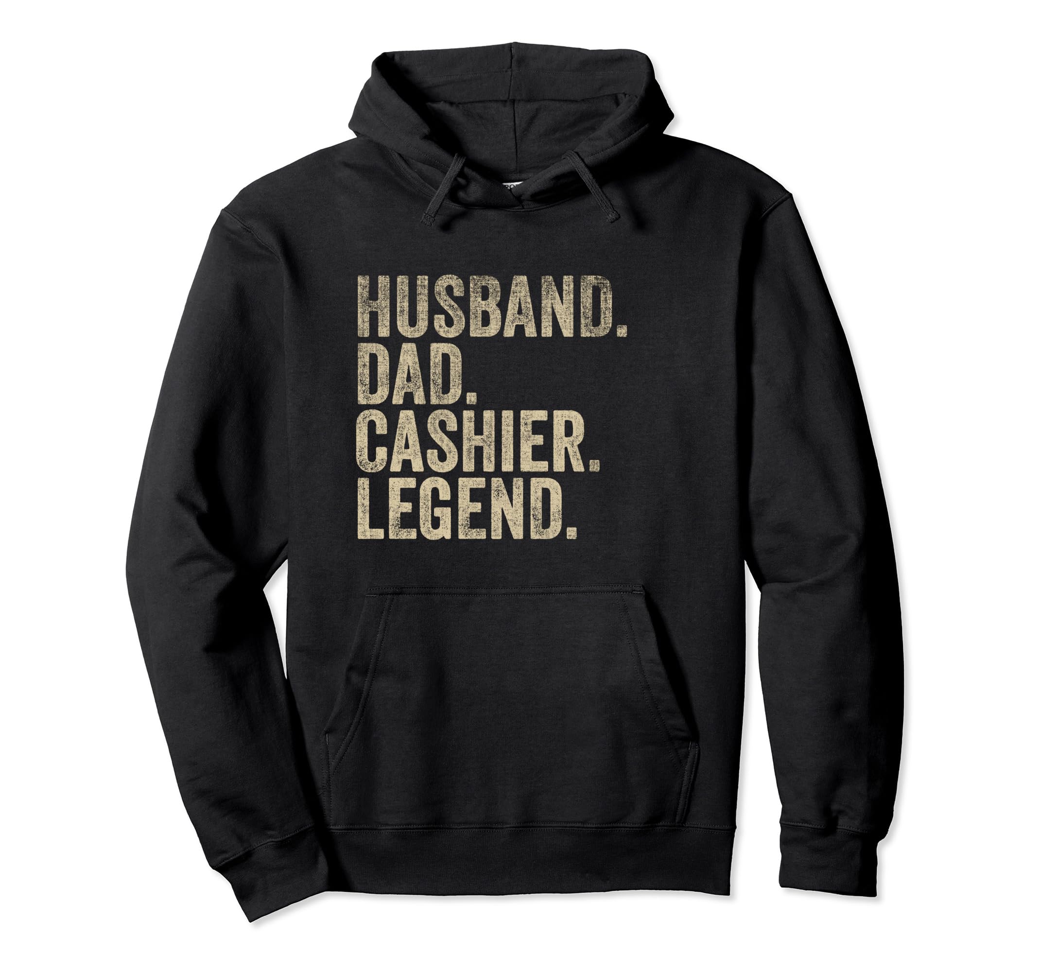 Fathers Day Husband Dad Cashier Legend Hoodie - Graphic Print Men Women - T-Shirt, Sweatshirt, Hoodie