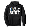 Ball Aunt Heart Volleyball Soccer Aunt Hoodie - Trendy Graphic Men Women - T-Shirt, Sweatshirt, Hoodie