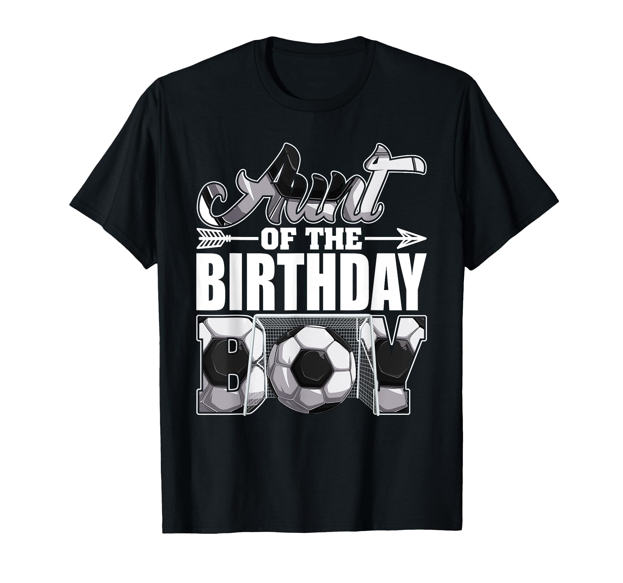 Aunt Birthday Soccer Matching Family T-Shirt - Novelty Apparel Men Women - T-Shirt, Sweatshirt, Hoodie