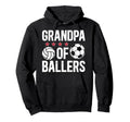Grandpa Ballers Proud Soccer Volleyball Hoodie - Aesthetic Graphic Unisex - T-Shirt, Sweatshirt, Hoodie
