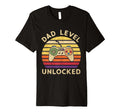 Dad Level Unlocked Funny New Dad T-Shirt - Minimalist Print Men Women - T-Shirt, Sweatshirt, Hoodie