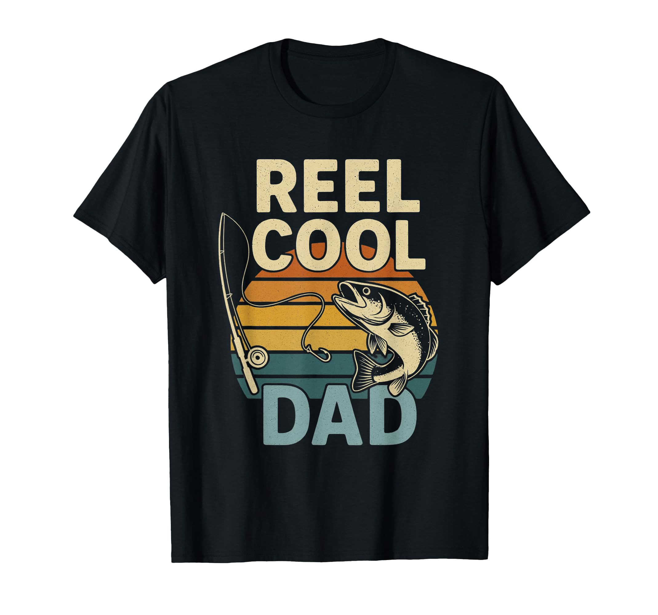 Reel Dad Funny Fathers Day Fishing T-Shirt - Minimalist Print Men Women - T-Shirt, Sweatshirt, Hoodie