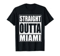 Straight Outta Miami Patriotic T-Shirt - Casual Everyday Wear for Adults - T-Shirt, Sweatshirt, Hoodie