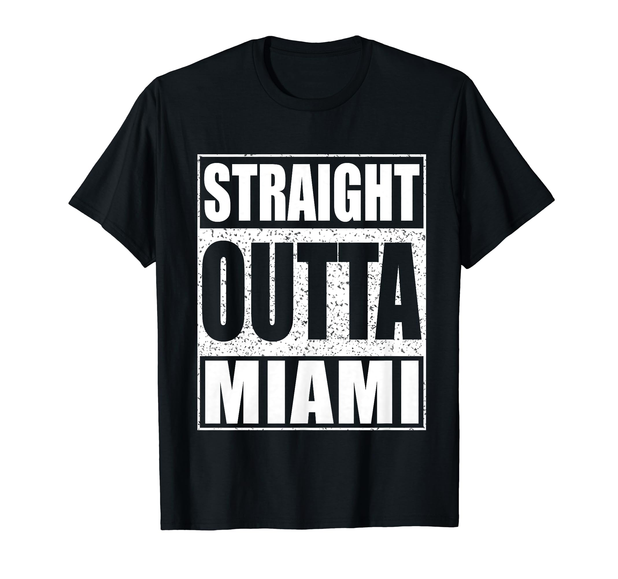 Straight Outta Miami Patriotic T-Shirt - Casual Everyday Wear for Adults - T-Shirt, Sweatshirt, Hoodie
