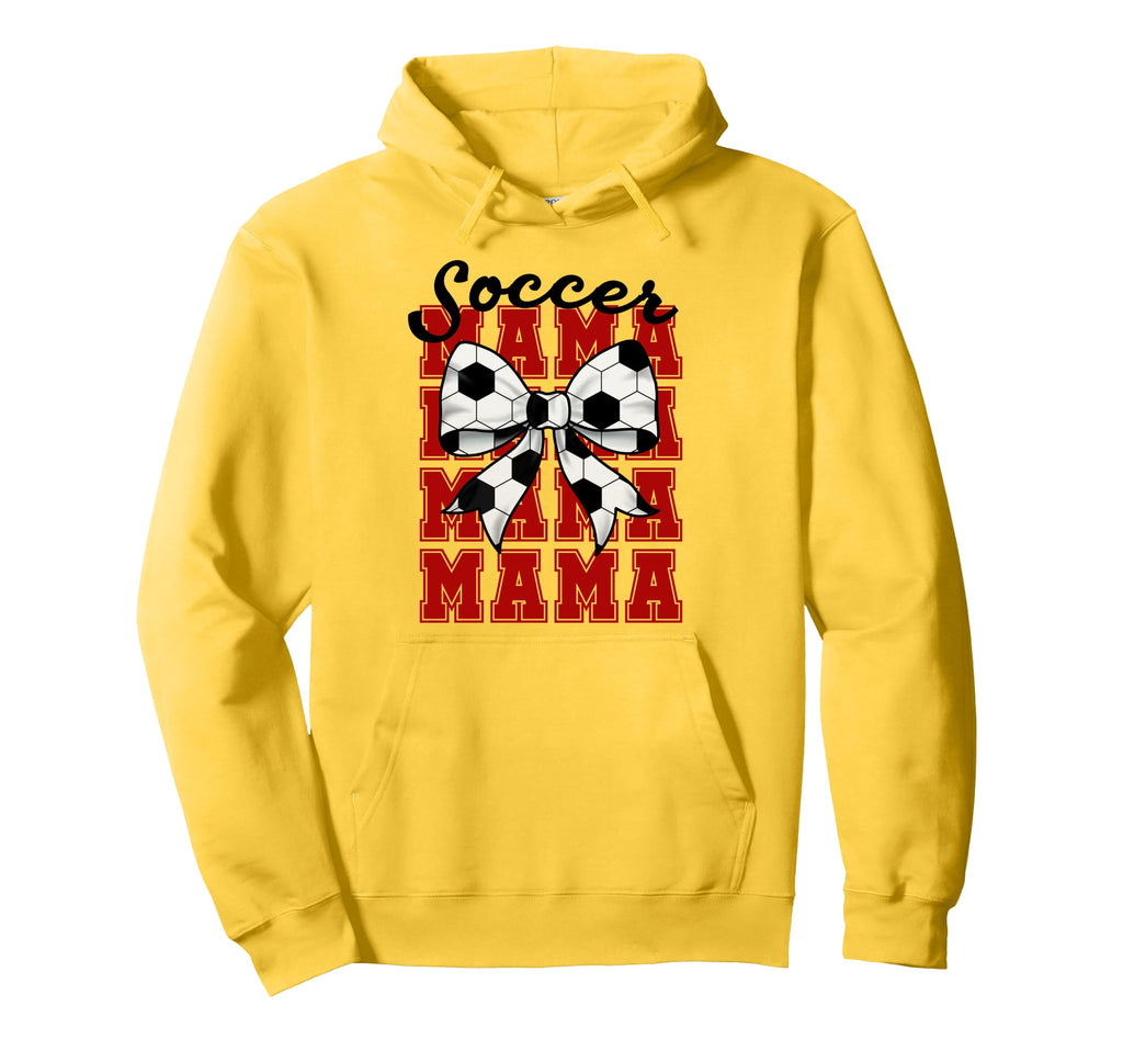 Soccer Bow Mama Mama Mama Mama Game Hoodie - Fun Novelty Design Men Women - T-Shirt, Sweatshirt, Hoodie