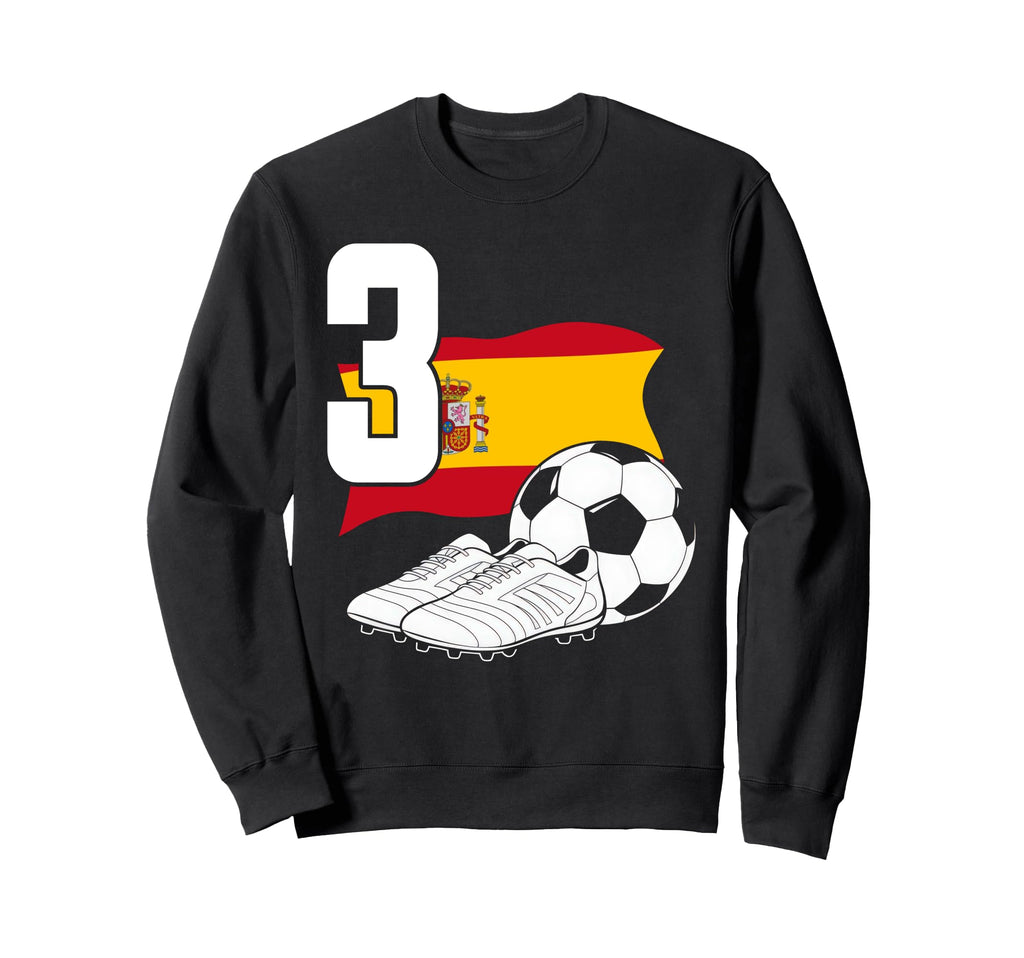 3 Soccer Birthday Gift Soccer Fan Sweatshirt - Aesthetic Graphic Unisex - T-Shirt, Sweatshirt, Hoodie