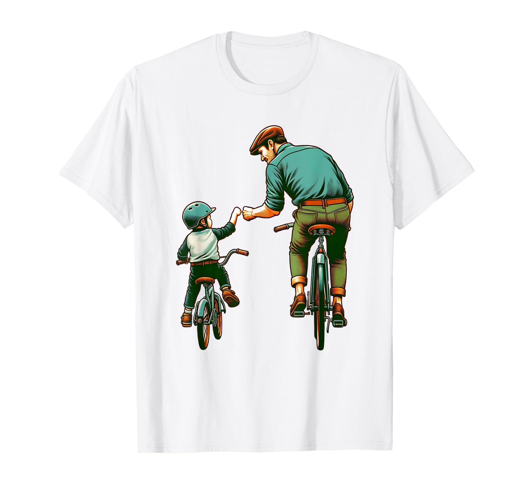 Father And Son Cycling Partner T-Shirt - Fun Novelty Design for Adults - T-Shirt, Sweatshirt, Hoodie