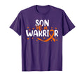 Orange Ribbon Leukemia Mom Dad Son T-Shirt - Aesthetic Graphic Men Women - T-Shirt, Sweatshirt, Hoodie