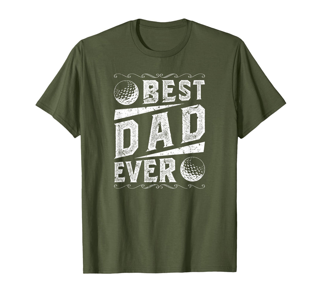 Best Dad Golf T-Shirt - Custom Art Print Unisex - T-Shirt, Sweatshirt, Hoodie
