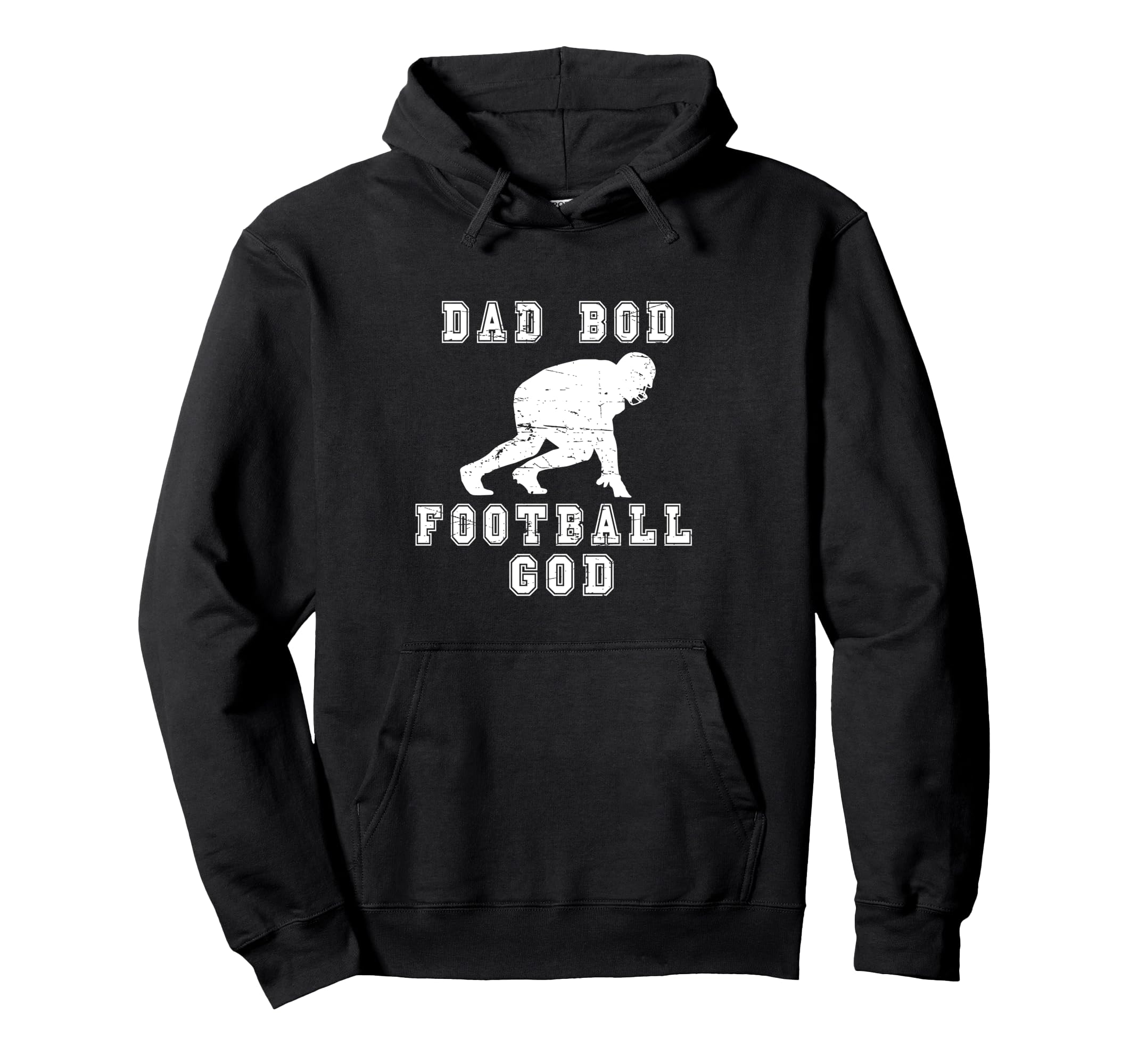 Dad Bod Football God Football Lineman Hoodie - Unique Graphic Men Women - T-Shirt, Sweatshirt, Hoodie